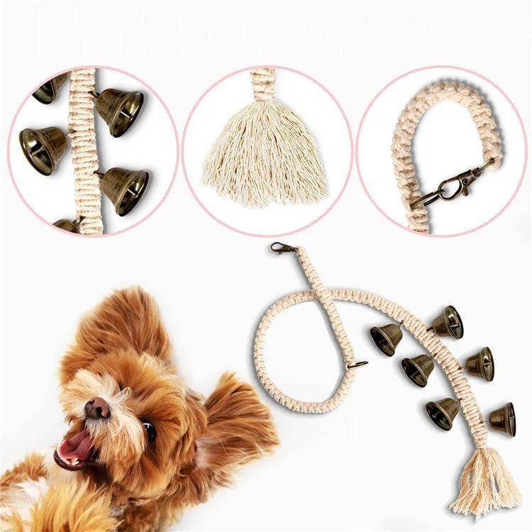 Macramé Pet Supply And Accessory Potty Training Puppy Bell For Door - Simply Petastic