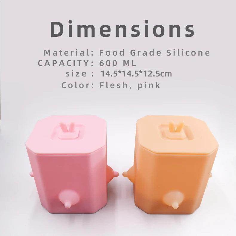 Silicone 600ml Silicone Pet Bionic Self Feeding Milk Bowl for Nursing - Simply Petastic