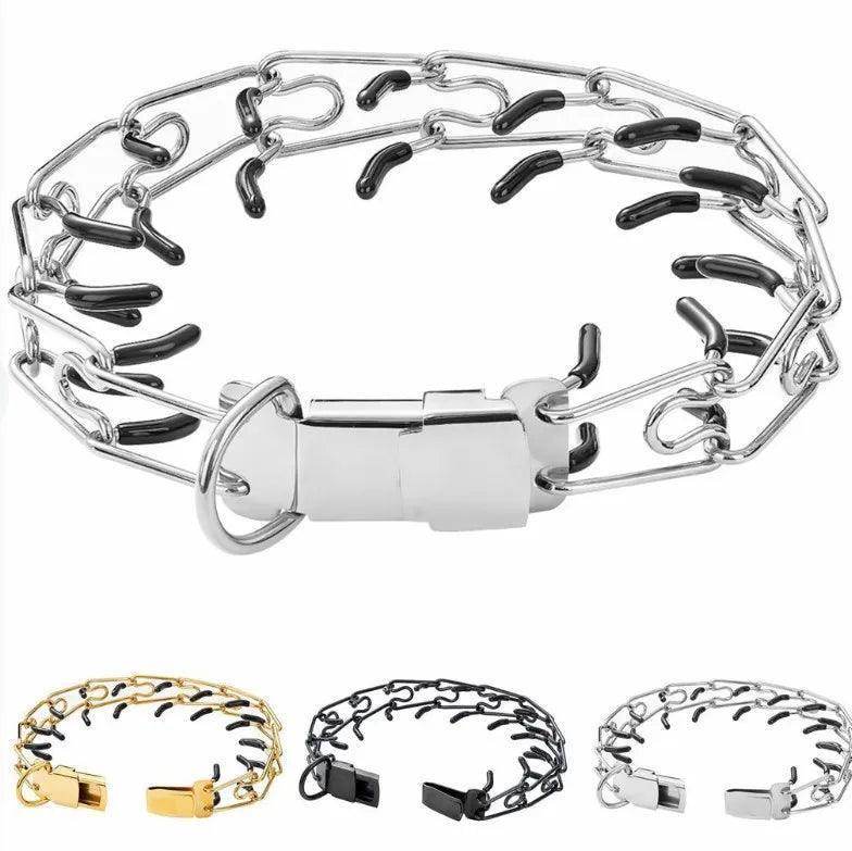 Train Your Dog with Pinch Training Stainless Steel Collars - Simply Petastic