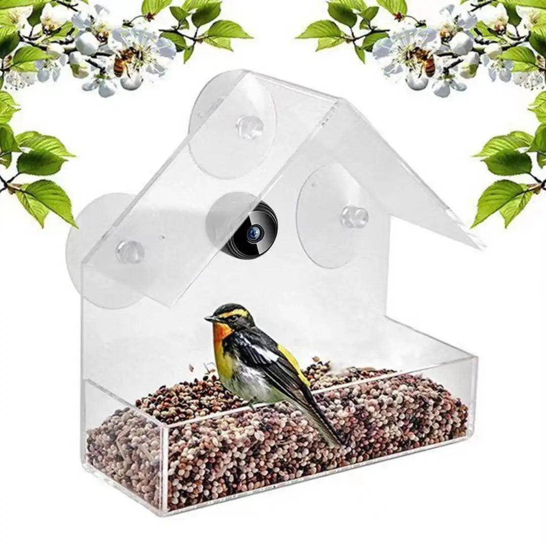 Smart Bird Feeder with WIFI Connected 1080P Real-time Viewing and Recording USB Charging Mini Camera Small Pet Supplies - Simply Petastic