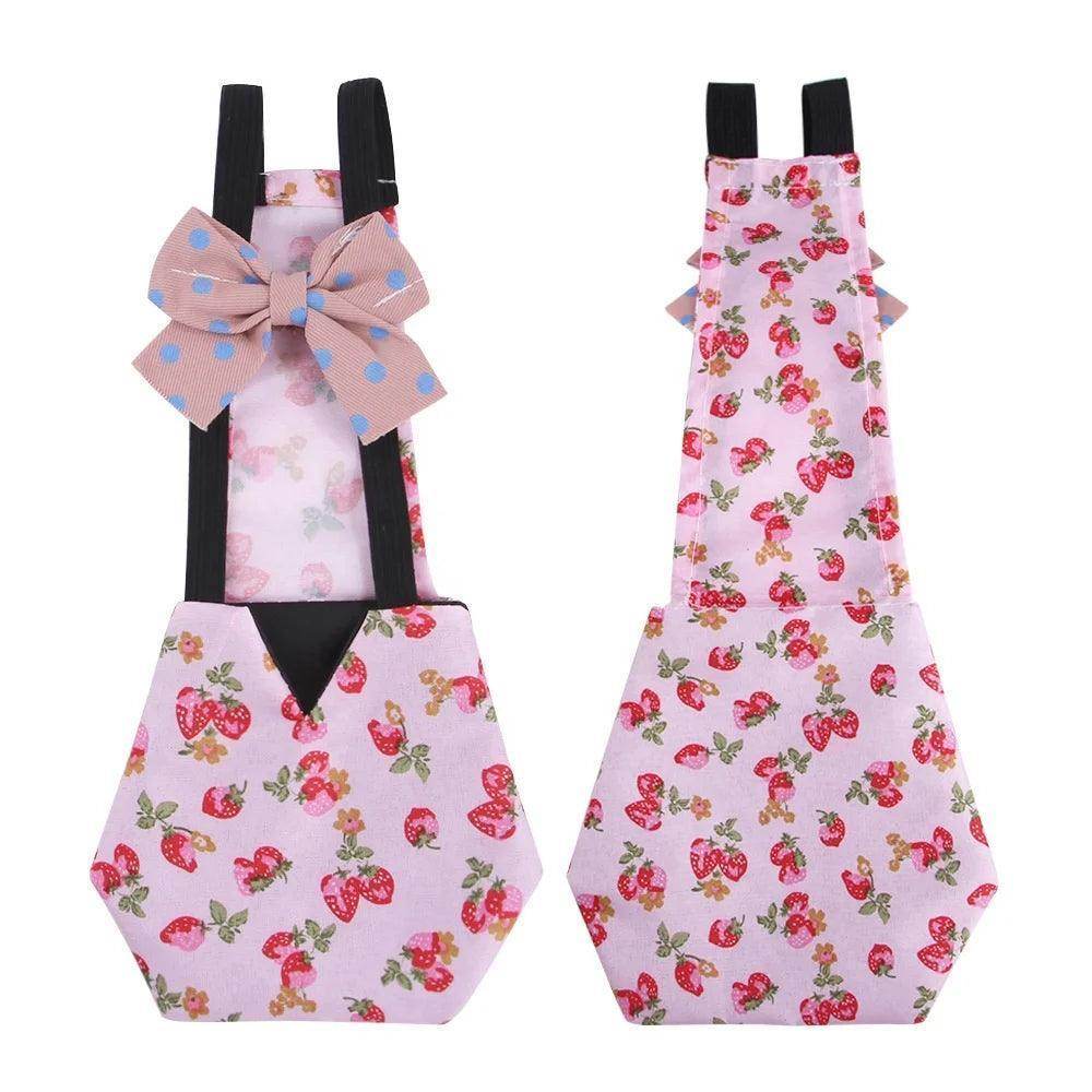 Polyester Unique Washable Cute Chicken Duck Goose Diaper With Bow Tie - Simply Petastic