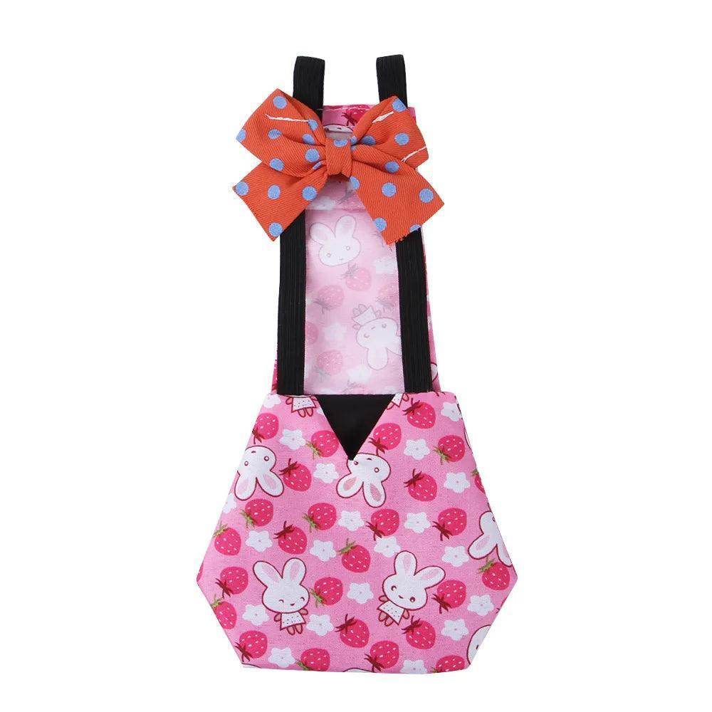 Polyester Unique Washable Cute Chicken Duck Goose Diaper With Bow Tie - Simply Petastic