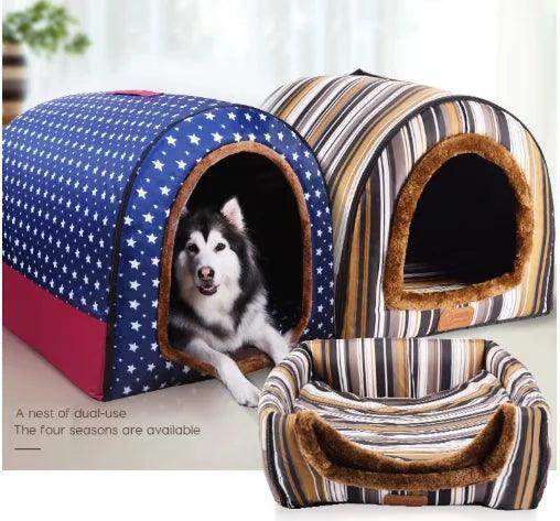 Portable Soft Foldable Warm Dog House - Simply Petastic