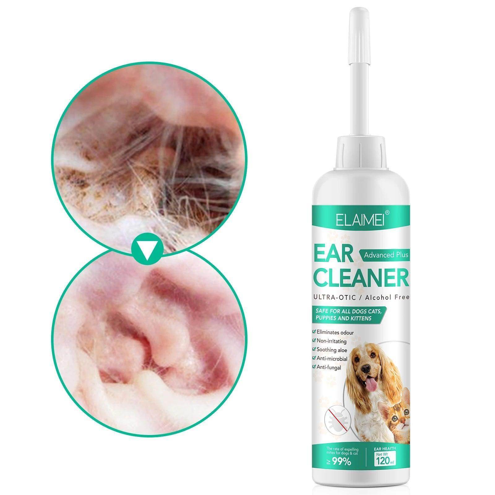 Non-toxic Dog and Cat Ear Cleaning Drops Alcohol-free 60ml - Simply Petastic